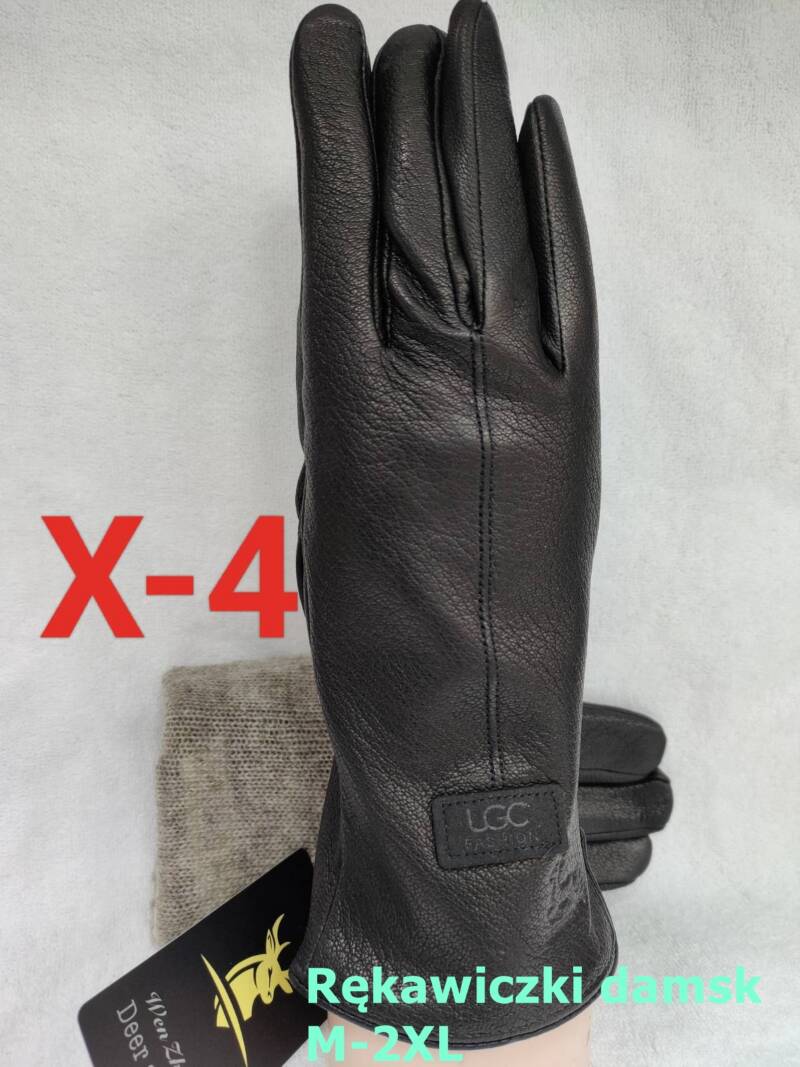 Rękawiczki skórzane damskie Roz M-2XL, 1 kolor Paczka 10 szt